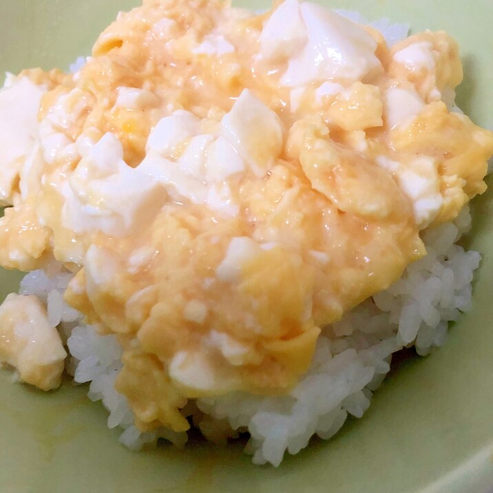 豆腐と卵の丼★